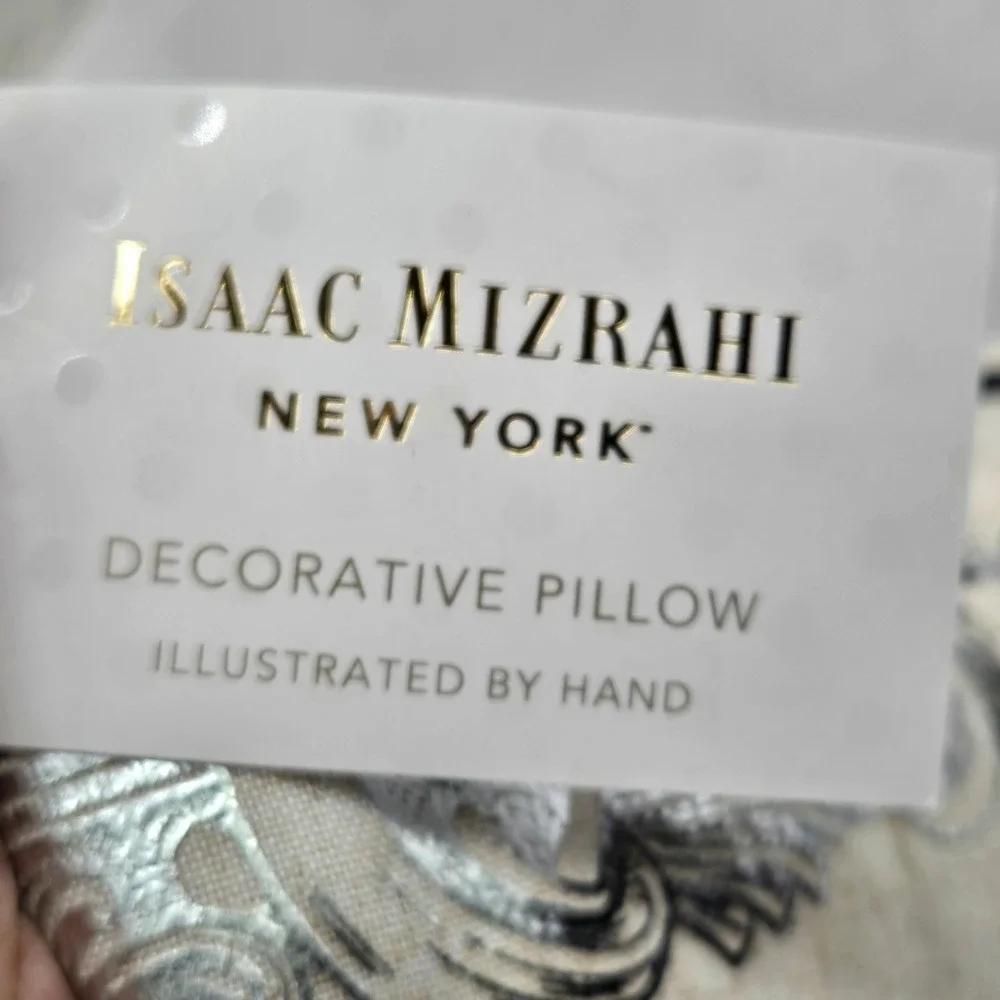 Isaac Mizrahi NWT 18x18 Decorative Pillow Frankenstein Wedding Gothic Art LGBTQ+